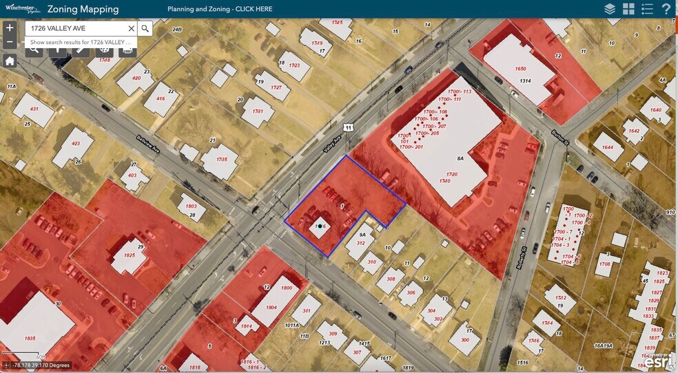 More Photos Of 1726 Valley Ave, Winchester Land For Sale