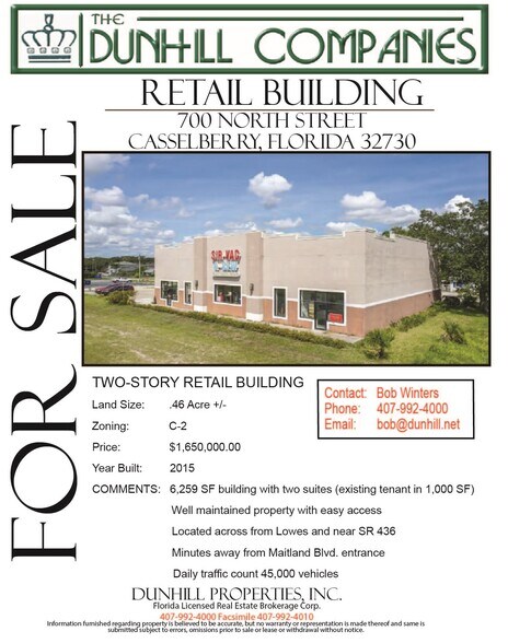 More Photos Of 700 North St, Fern Park Freestanding For Sale