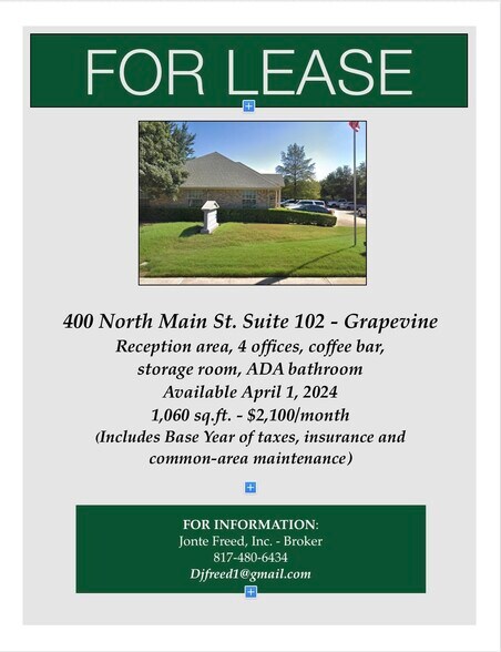 More Photos Of 400 N Main St, Grapevine Office For Lease