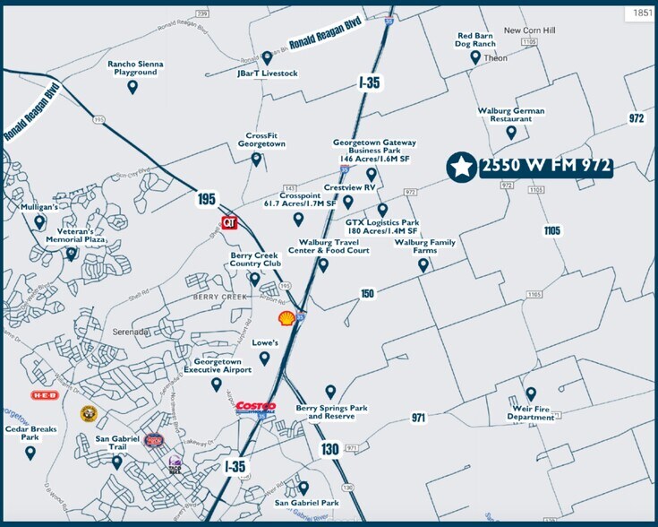 More Photos Of 2550 FM 972, Georgetown Land For Sale