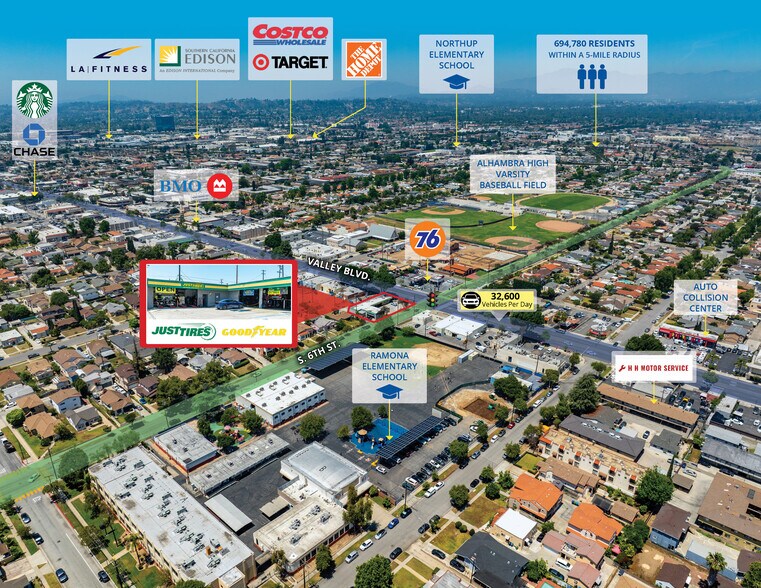 More Photos Of 600 W Valley Blvd, Alhambra Auto Repair For Sale