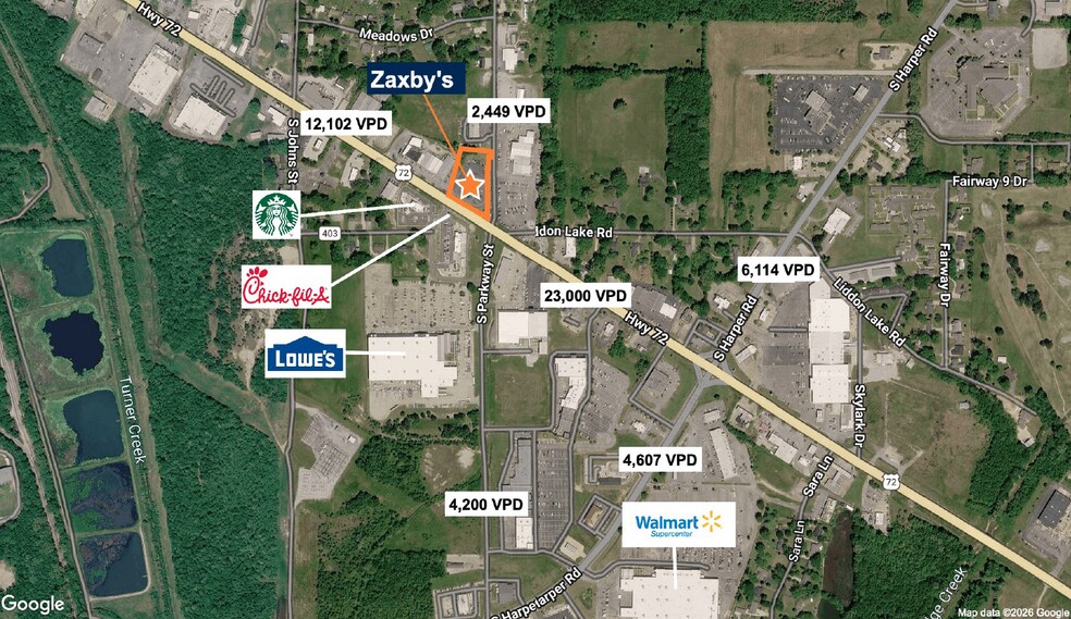 More Photos Of 1601 Highway 72 W, Corinth General Retail For Sale