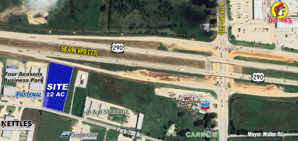 Primary Photo Of US 290 @ Park 290 Drive, Waller Land For Sale