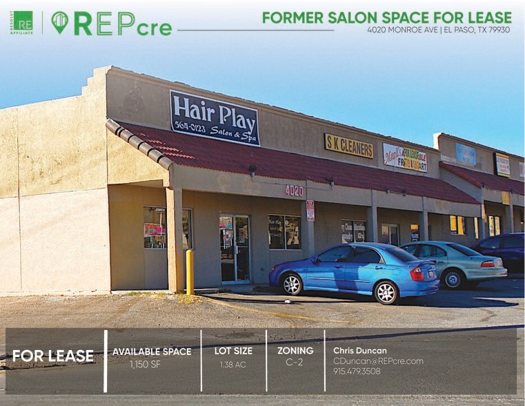 Primary Photo Of 4020 Monroe Ave, El Paso Freestanding For Lease