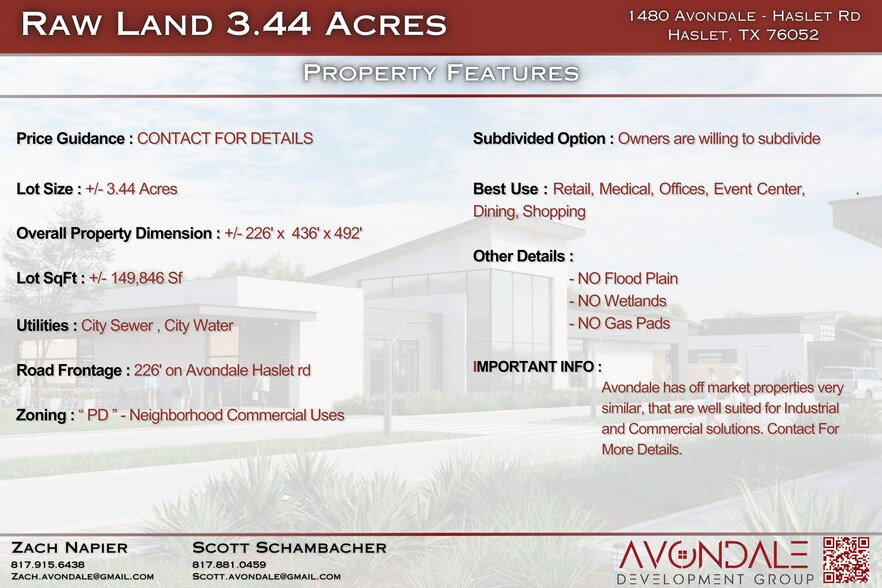 More Photos Of 1480 Avondale-Haslet rd, Haslet Land For Sale