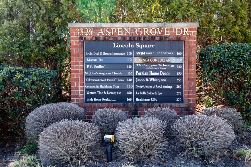 More Photos Of 3326 Aspen Grove Dr, Franklin Medical For Lease