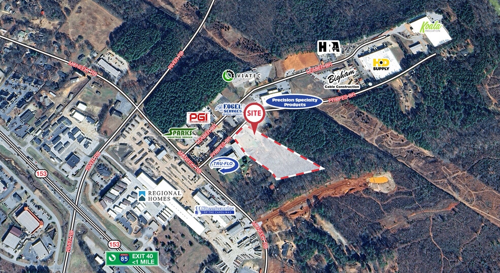 More Photos Of 104 Propes Dr, Piedmont Warehouse For Lease