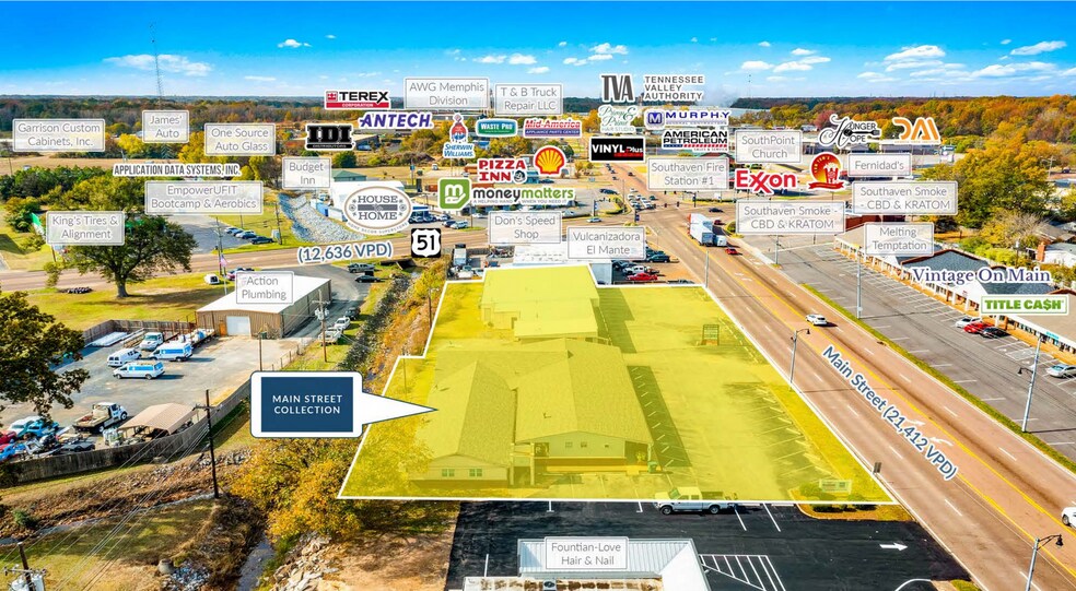 More Photos Of 1723-1755 Main St, Southaven Storefront Retail Office For Sale