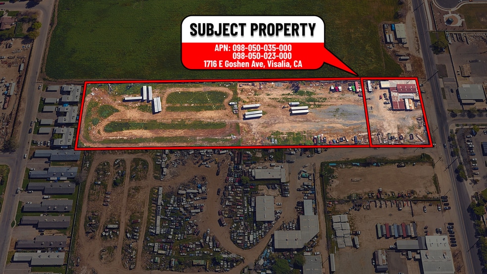 Primary Photo Of 1716 E Goshen Ave, Visalia Land For Sale