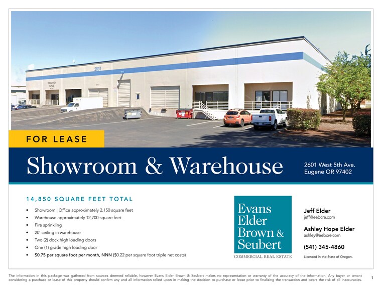 More Photos Of 2601 W 5th Ave, Eugene Distribution For Lease