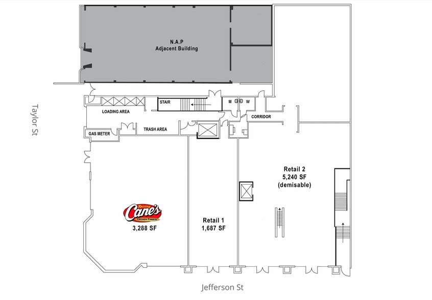 More Photos Of 211-229 Jefferson St, San Francisco Freestanding For Lease