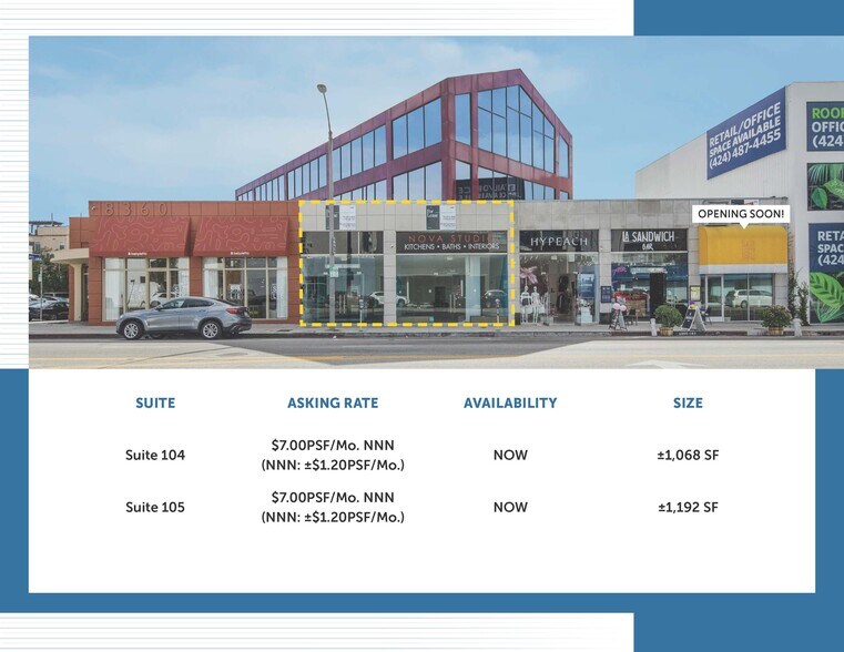 More Photos Of 8360 Melrose Ave, Los Angeles Storefront Retail Office For Lease