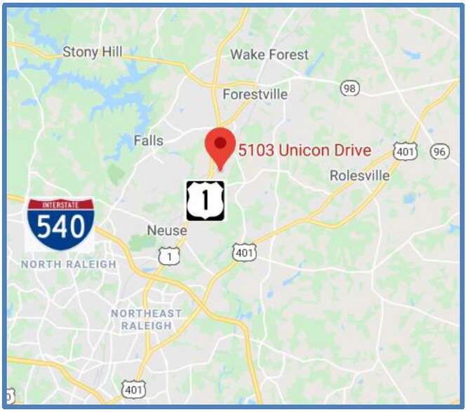 More Photos Of 5103 Unicon Dr, Wake Forest Industrial For Lease