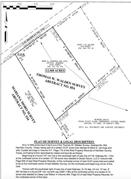 More Photos Of 8526 N FM 1744, Hico Land For Sale