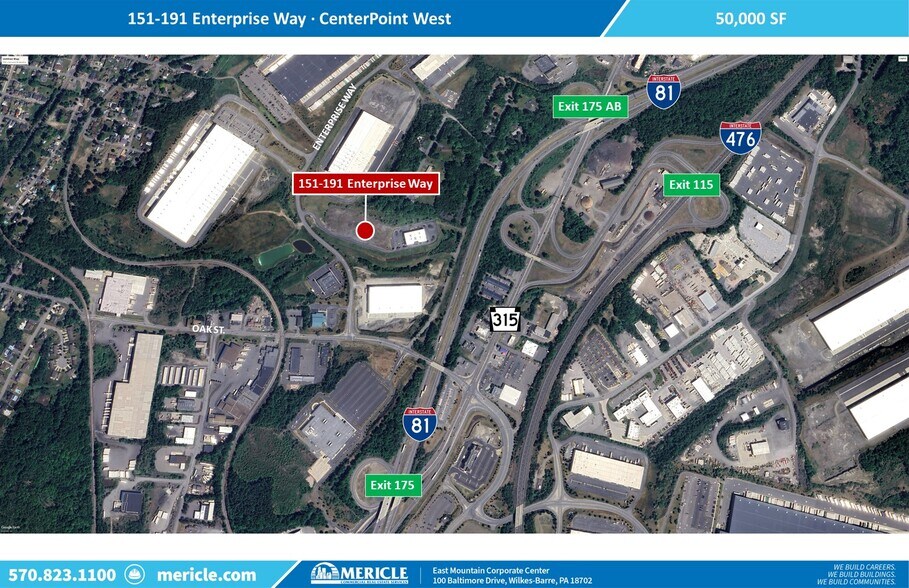 More Photos Of 151-191 Enterprise Way, Pittston Township Warehouse For Lease