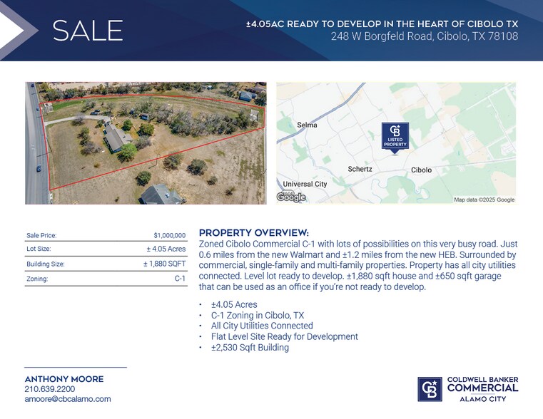 More Photos Of 248 W Borgfeld Rd, Cibolo Land For Sale