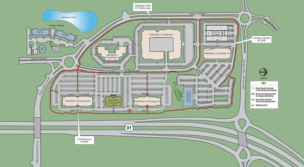 More Photos Of 13085 Hamilton Crossing Blvd, Carmel Office For Lease