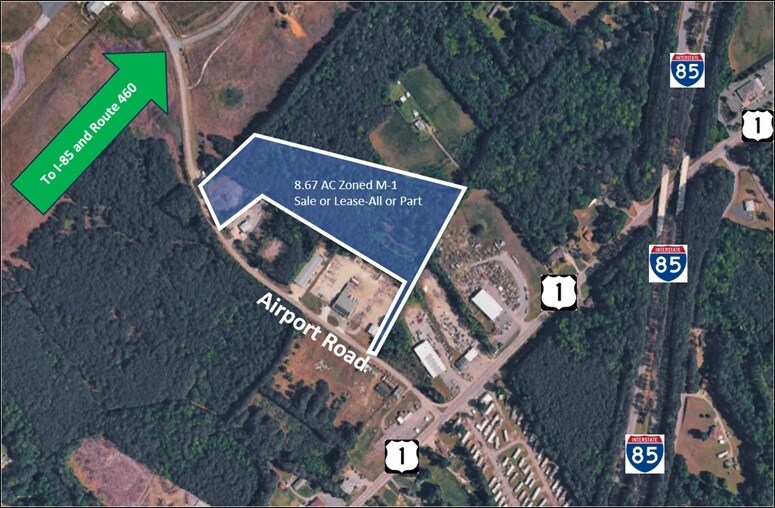 Primary Photo Of TBD Airport Rd, North Dinwiddie Land For Lease