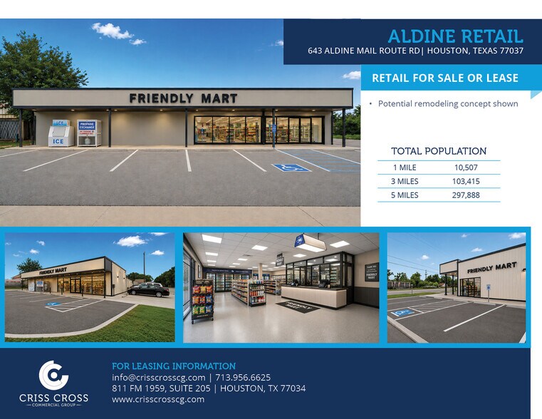 Primary Photo Of 643 Aldine Mail Route Rd, Houston General Retail For Lease