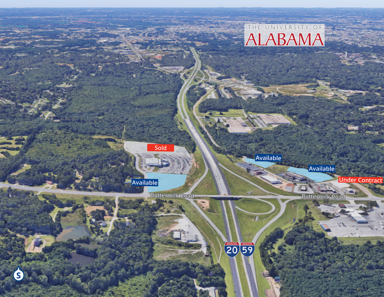 Primary Photo Of Interstate 20/59 @ Buttermilk Road, Cottondale Land For Sale