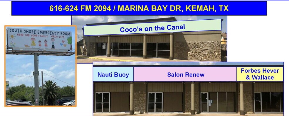 More Photos Of 616-624 Marina Bay Dr, Kemah Storefront For Sale