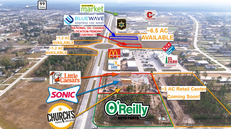 More Photos Of Commercial Corner- San Marcos & San Felipe, Cleveland Land For Sale