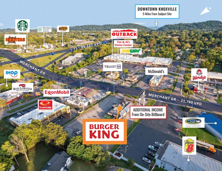 More Photos Of 319 Merchants Dr, Knoxville Fast Food For Sale