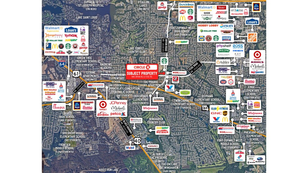 More Photos Of 1581 Bryan Road, Dardenne Prairie Convenience Store For Sale