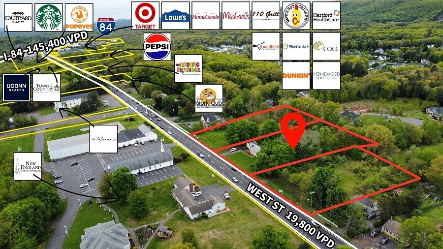Primary Photo Of 1516-1552 West St, Southington Land For Sale