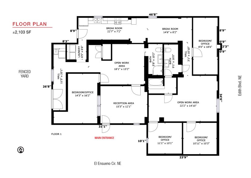 More Photos Of 5717 Edith Btm NW, Albuquerque Office For Sale