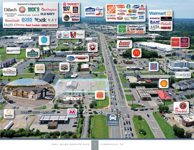 More Photos Of 3083 Wilma Rudolph Blvd, Clarksville Restaurant For Sale