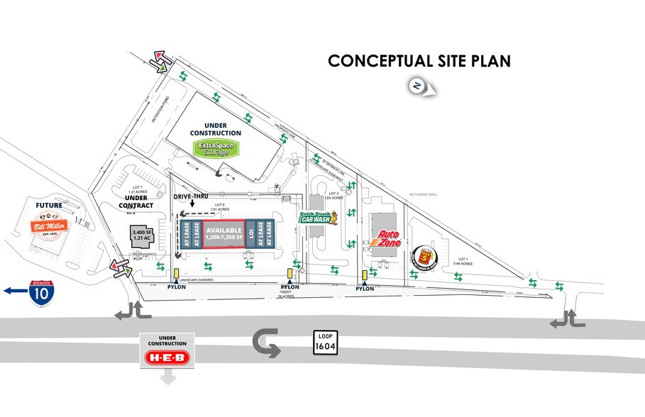 More Photos Of 1604 E at IH-10 E, Converse General Retail For Lease