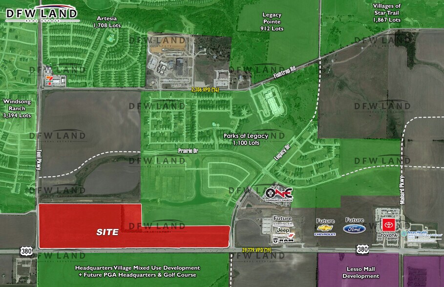 More Photos Of US 380 @ Legacy, Prosper Land For Sale