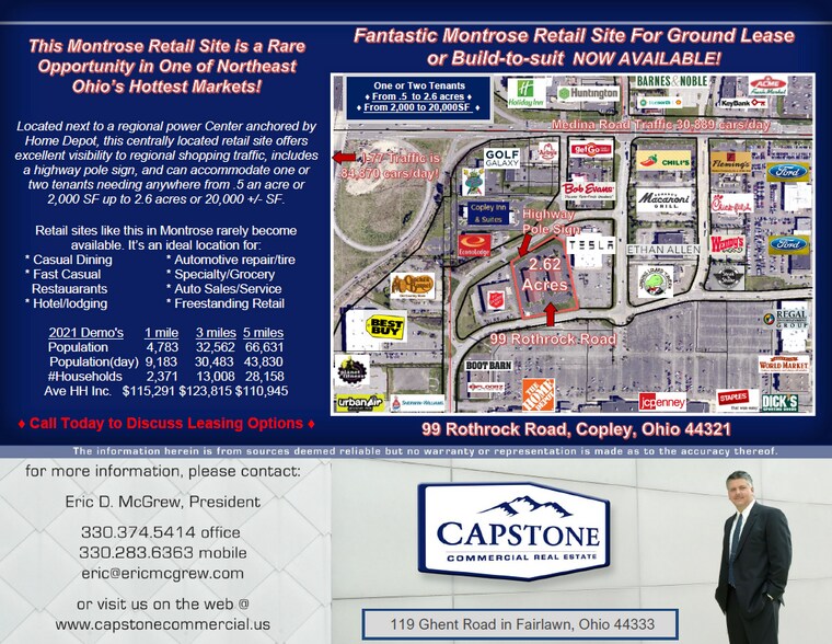 More Photos Of 99 Rothrock, Copley Land For Lease