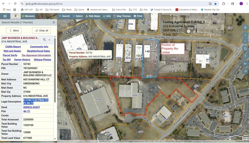 More Photos Of 616 Industrial Ave, Greensboro Flex For Lease