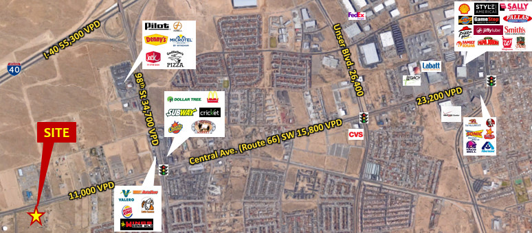 Primary Photo Of 11000-11352 Central Ave SW, Albuquerque Land For Sale