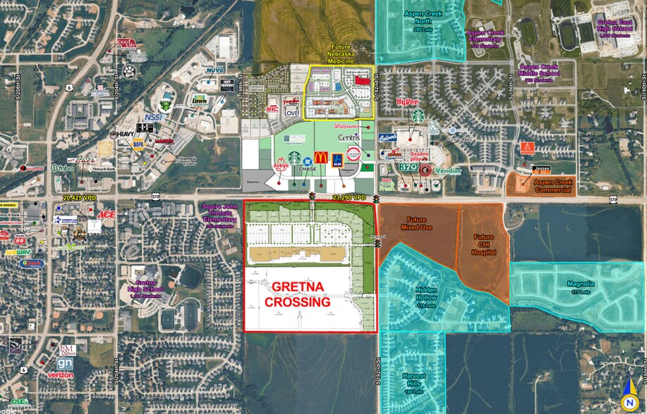 More Photos Of Highway 370 & S 192nd St, Gretna Land For Lease