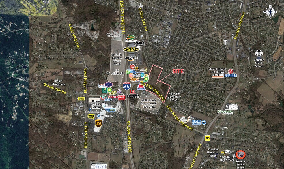 More Photos Of John Harper Highway, Brooks, Louisville Land For Lease