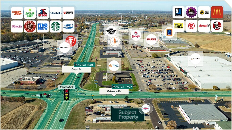 More Photos Of 3601 Court St, Pekin Fast Food For Sale