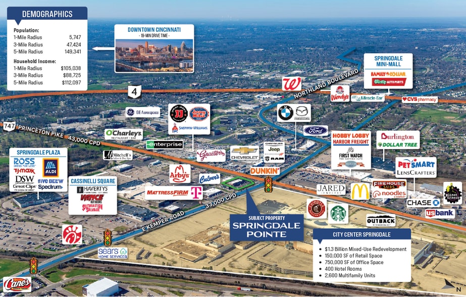 More Photos Of 5-55 E Kemper Rd, Cincinnati General Retail For Sale