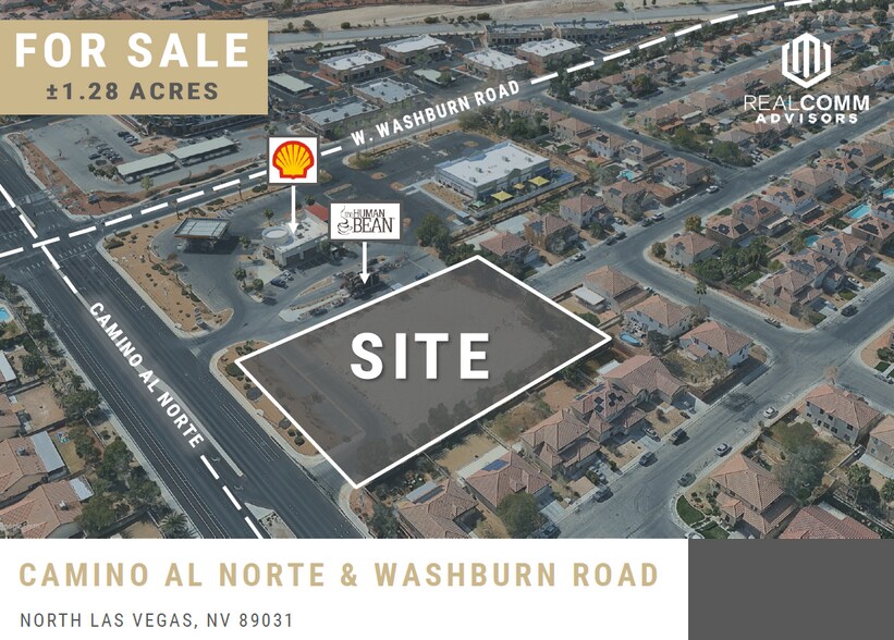 Primary Photo Of Washburn Rd @ Camino Al Norte N NWC, North Las Vegas Land For Sale