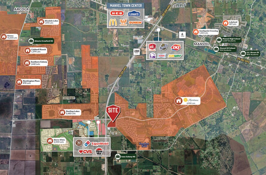 Primary Photo Of Meridiana Pky @ Green Valley Dr, Rosharon Land For Lease