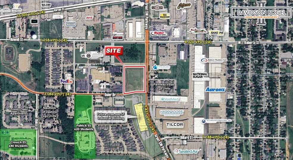Primary Photo Of S. Great Southwest Parkway @ Osler Dr., Grand Prairie Land For Sale