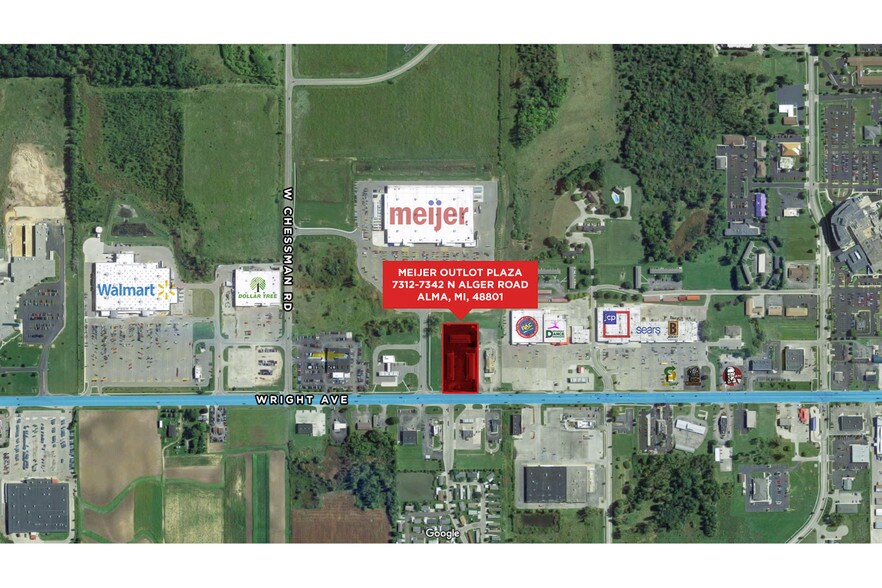 More Photos Of 7312-7320 N Alger Rd, Alma Office For Lease