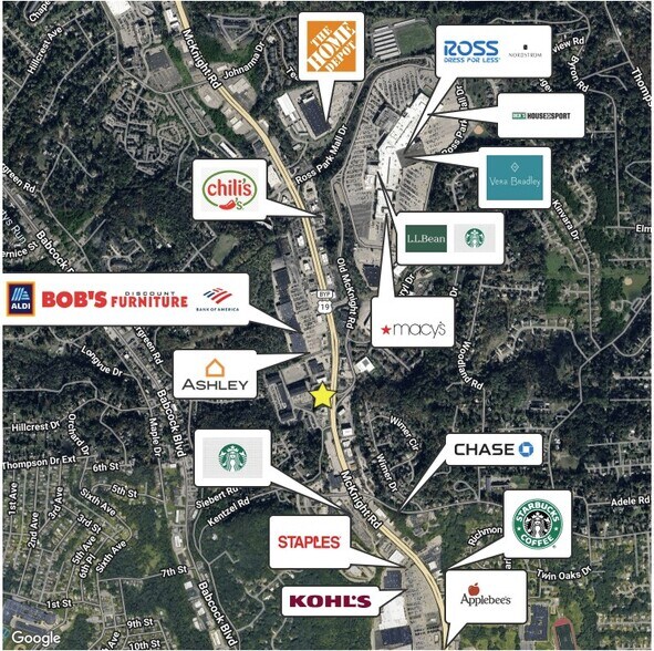 More Photos Of 7203 Mcknight Rd, Pittsburgh Freestanding For Lease