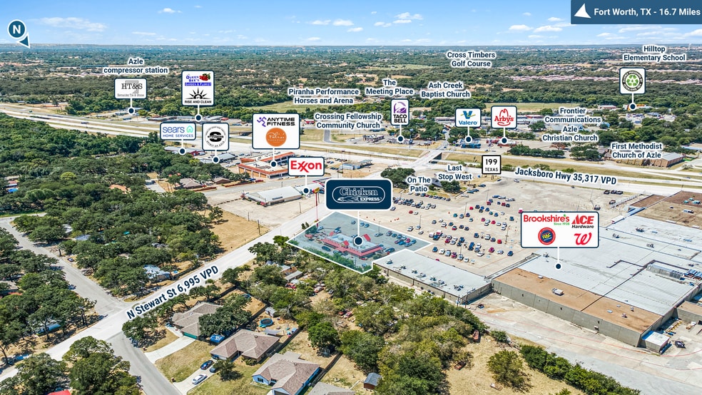 More Photos Of 529 N Stewart St, Azle Fast Food For Sale
