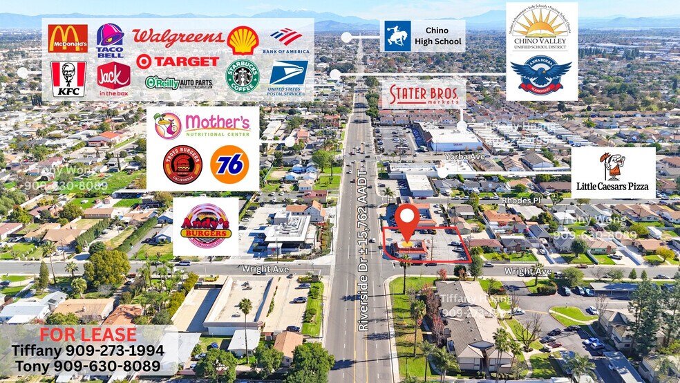 Primary Photo Of 4603 Riverside Dr, Chino Fast Food For Lease