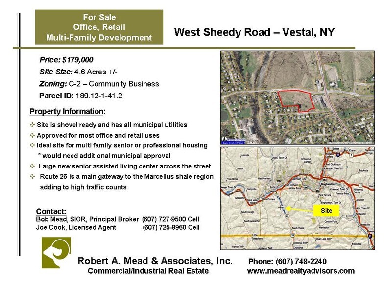 More Photos Of 1405 Route 26 S, Vestal Township Land For Lease