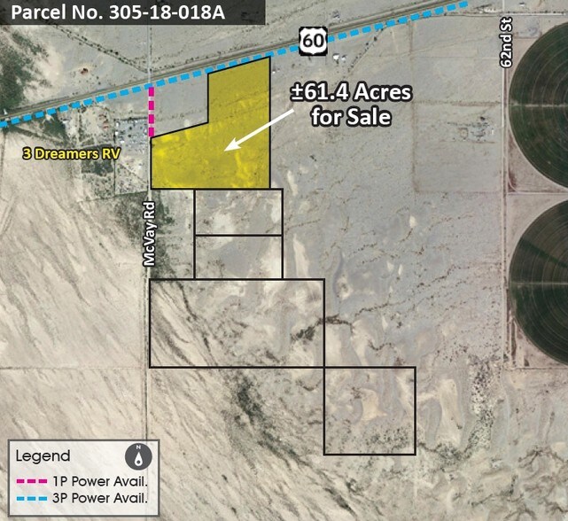 Primary Photo Of US-60 & McVay Rd, Bouse Land For Sale