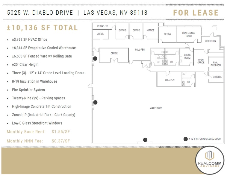More Photos Of 5025 W Diablo Dr, Las Vegas Light Distribution For Lease